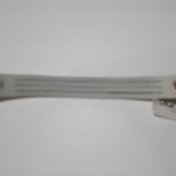 "Moonstone" 8" Leather Wrap Bracelet Blue Rhinestones - Picture 4 of 6